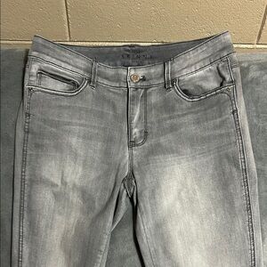 White House Black Market Women's Skinny Ankle Gray Jeans